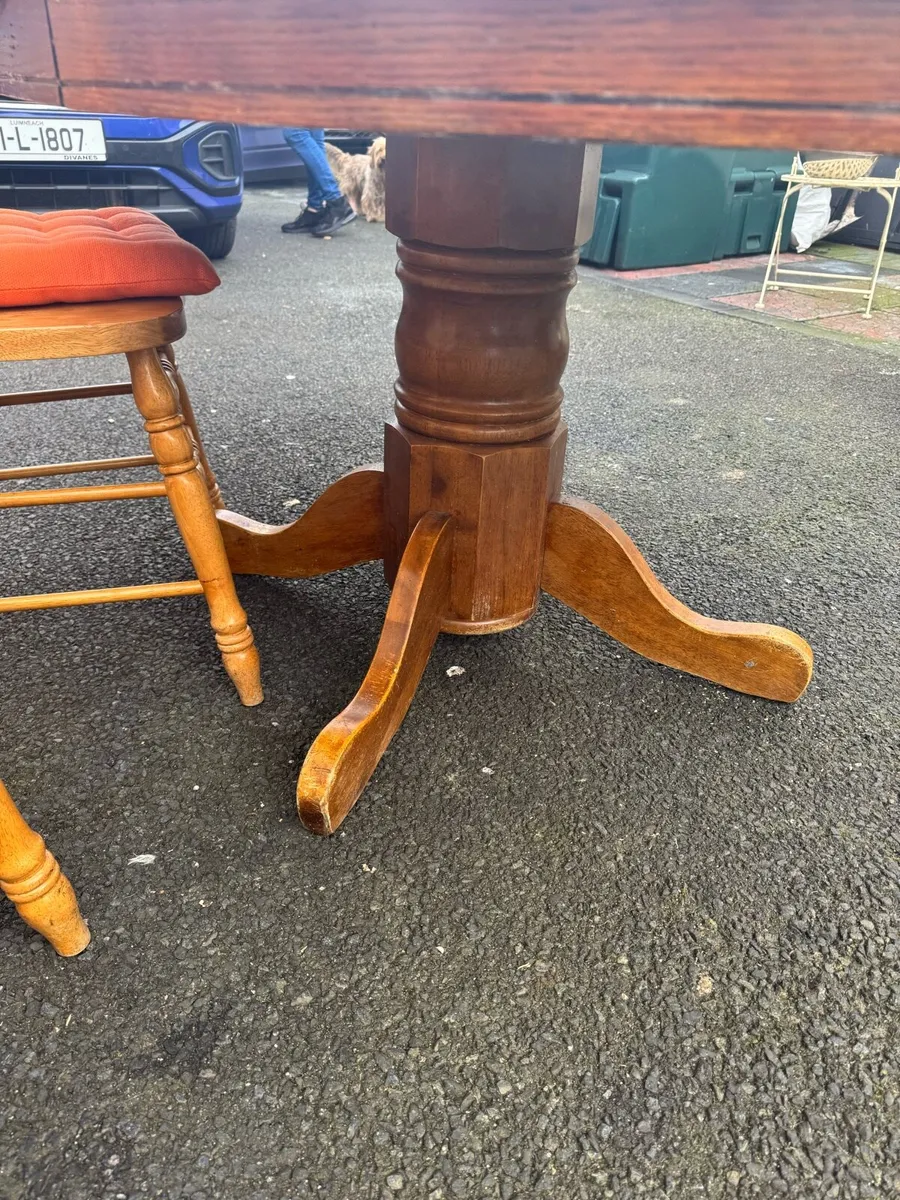 Oak antique table - Image 4