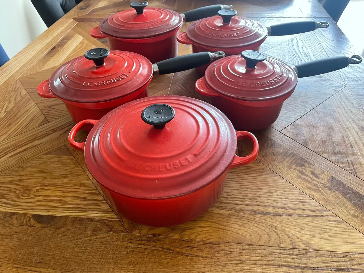 Set of 5 Le Creuset Pots - Image 2