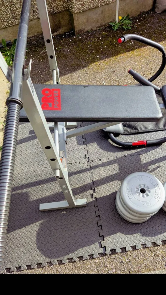 Weight bench weights barbell dumbbells - Image 3