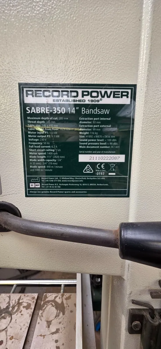 Record bandsaws - Image 3