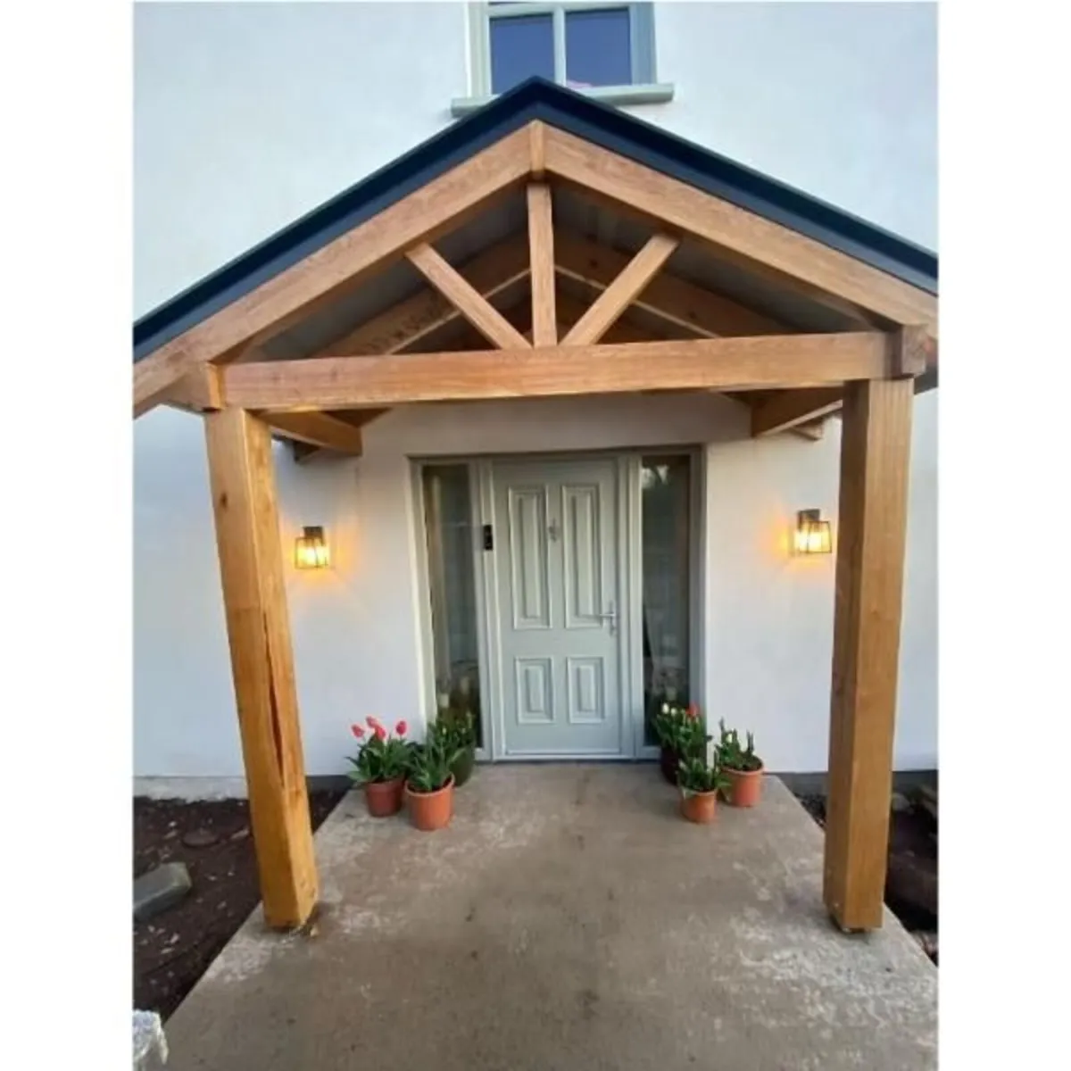 Custom Project – Oak Beam Porch - Image 2
