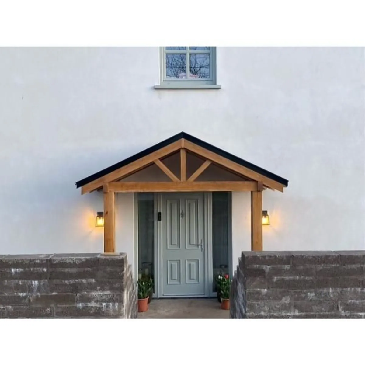 Custom Project – Oak Beam Porch - Image 1