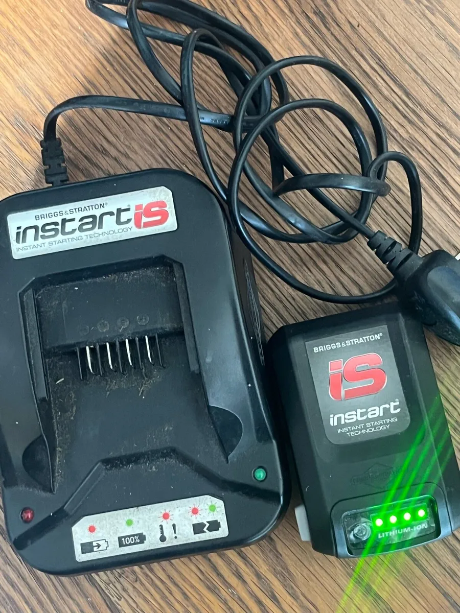 Lawnmower battery an charger - Image 2