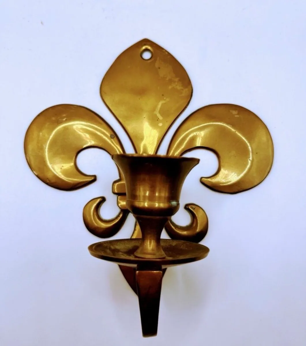 Vintage wall candle holders - Image 2