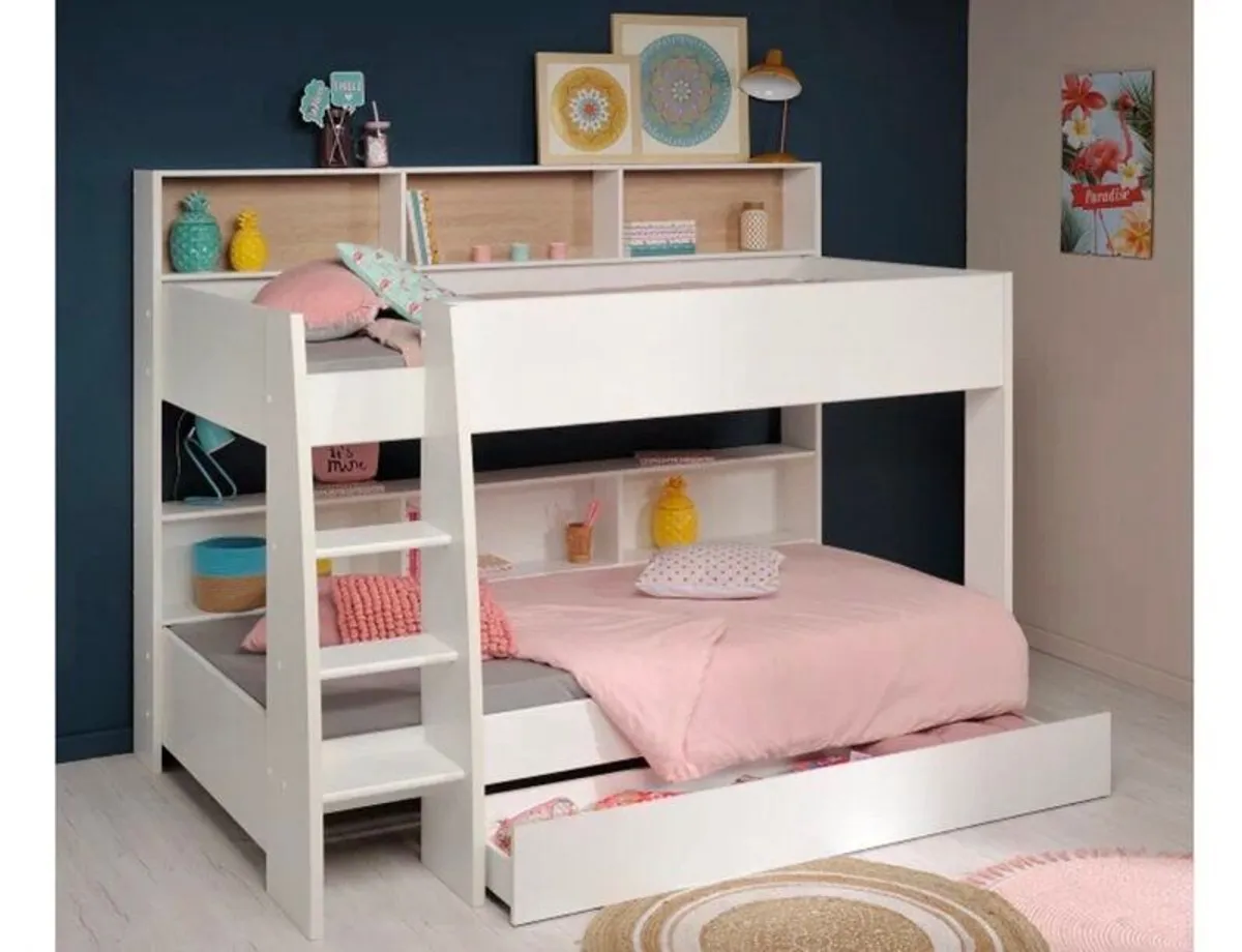 Leo Bunk Bed with shelving - Image 1
