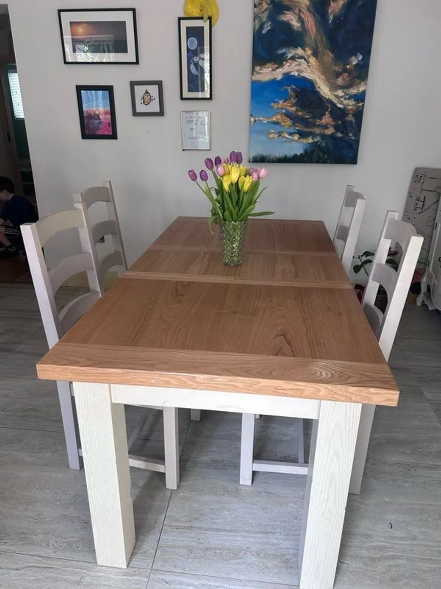 dining table and chairs - Image 1