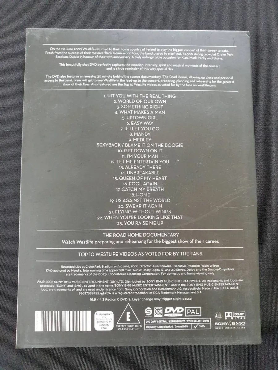 10 Years of Westlife DVD Live Croke Park Stadium - Image 2
