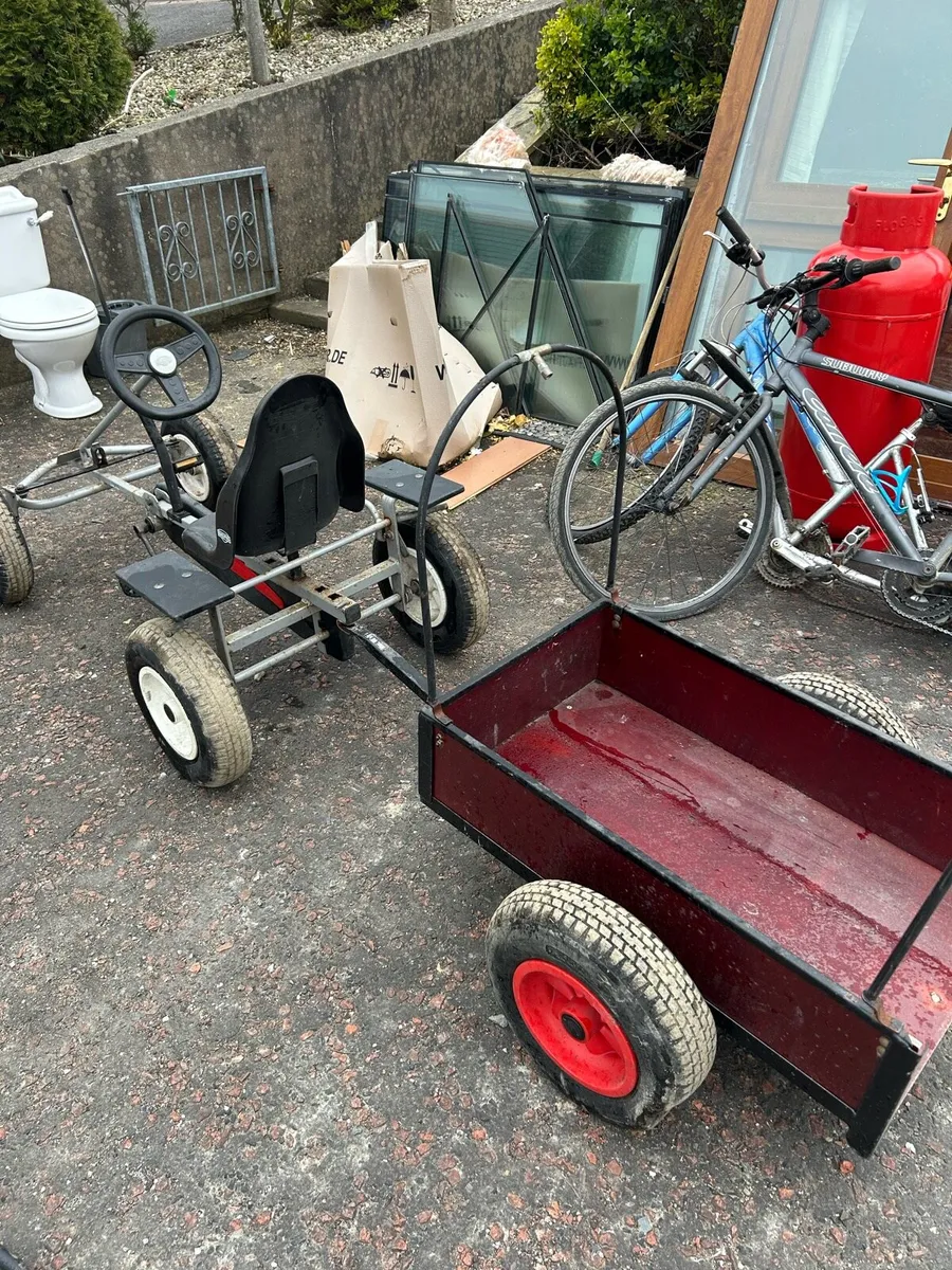 Berg 4-wheeled pedal go-kart with trailer - Image 3
