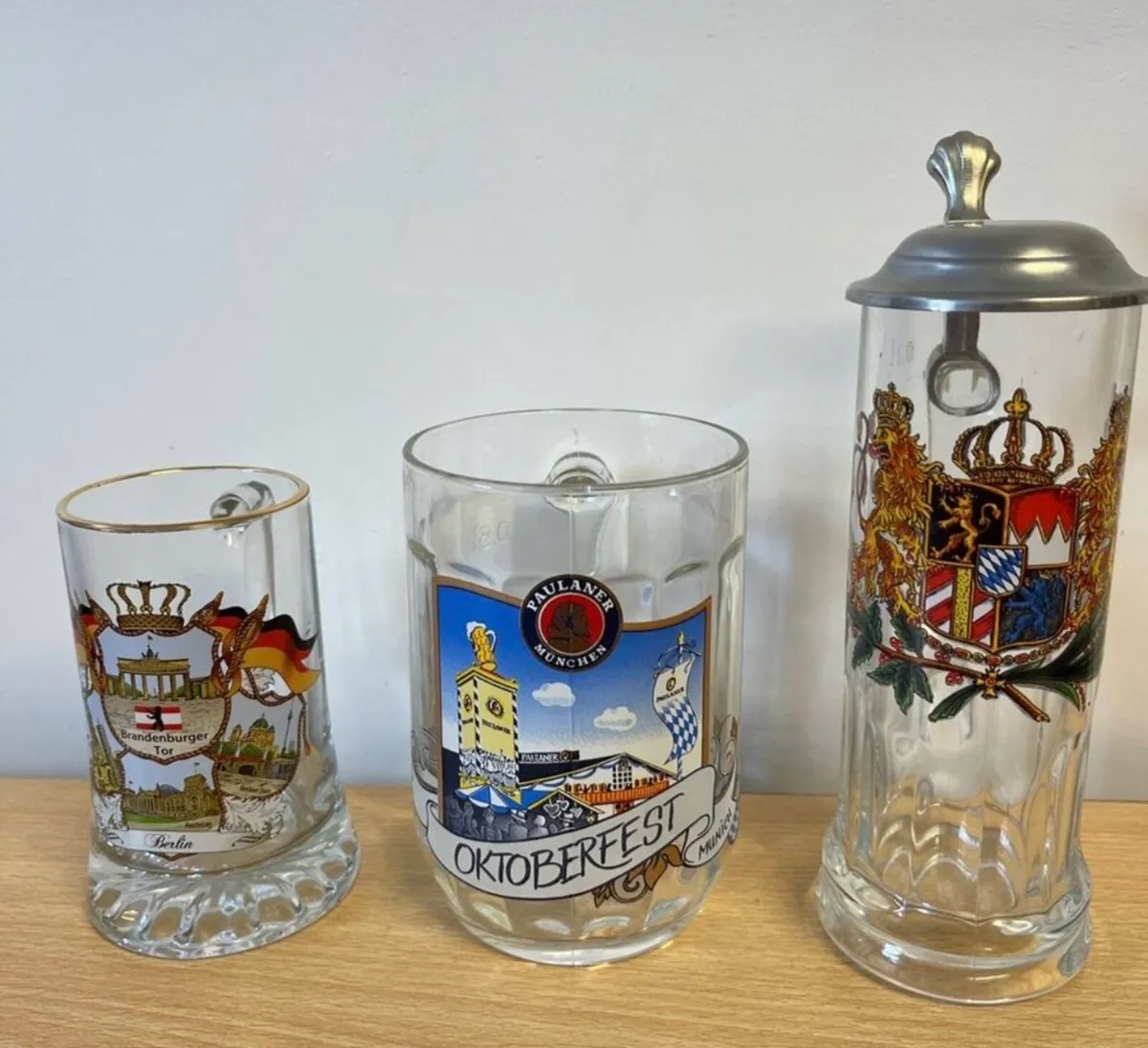 Three German barware glasses - Image 1