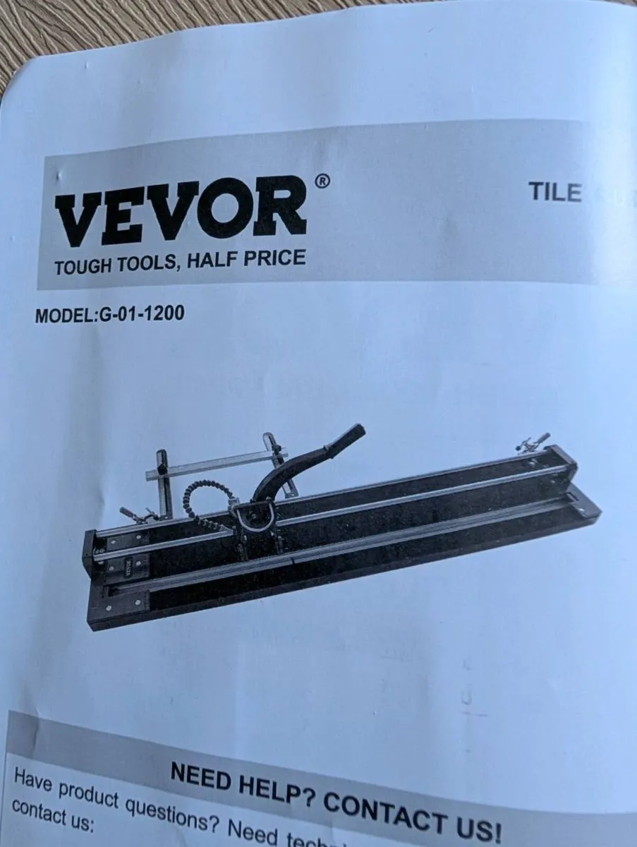 Tile cutter vevor 1200 - Image 2