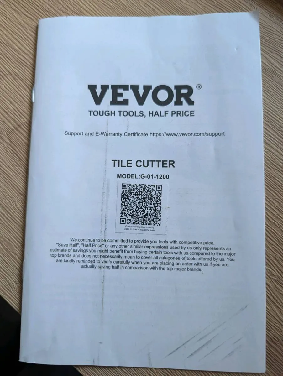 Tile cutter vevor 1200 - Image 3