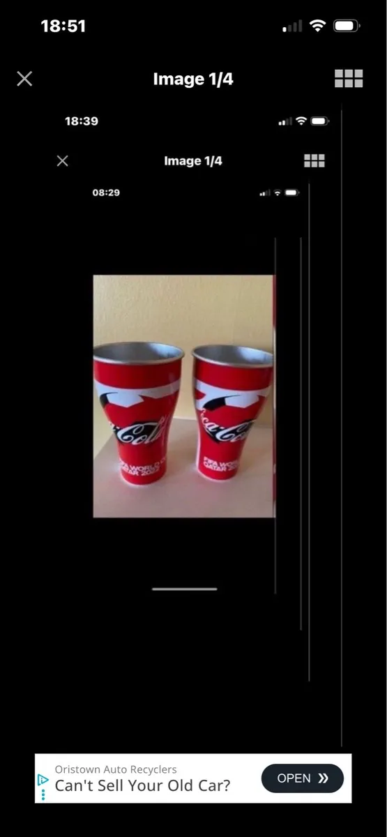 World Cup Qatar 2022 Aluminium Cups - Image 1