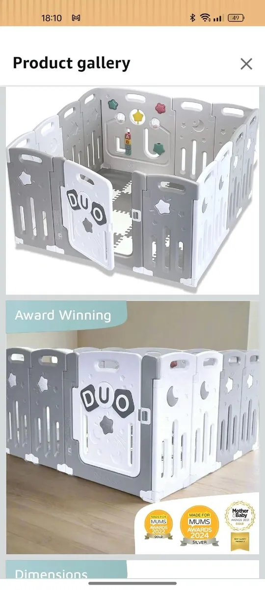 Venture all stars duo playpen