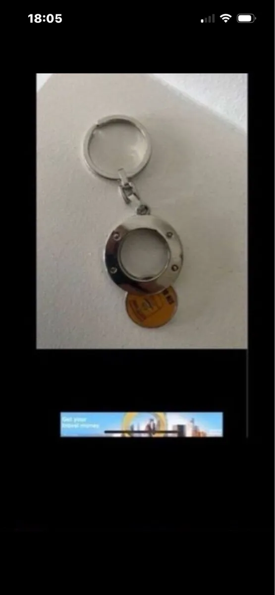 Rare Cutty Sark Key Ring/ Trolly Coin - Image 3