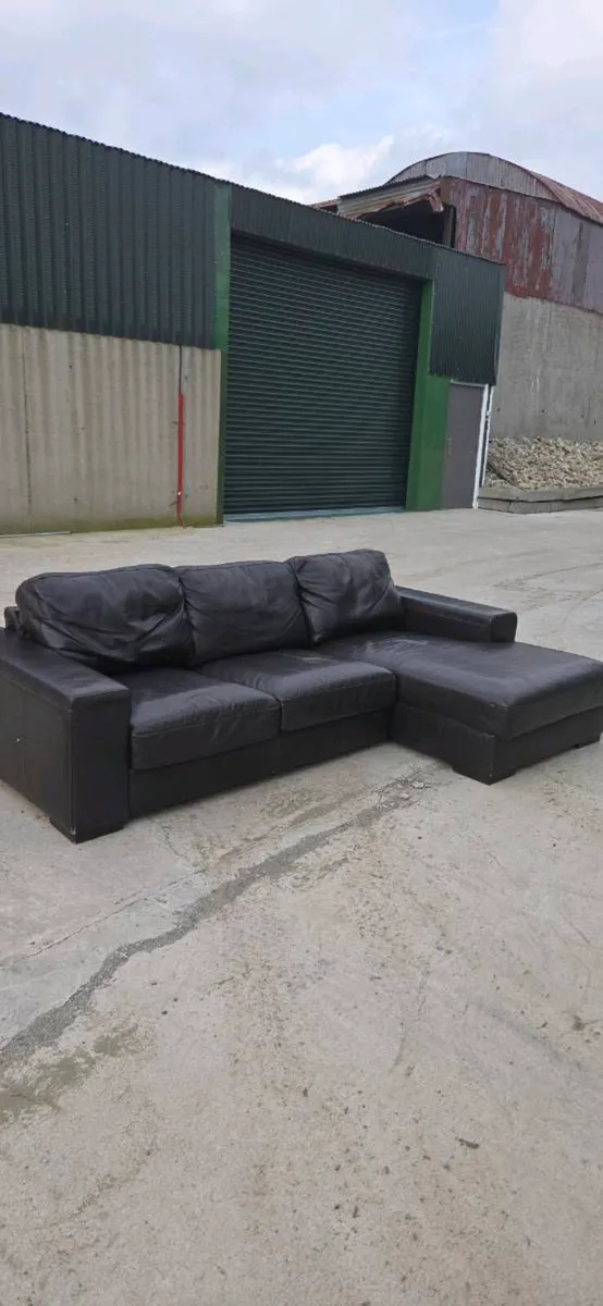 Corner Sofa ( real leather) - Image 1