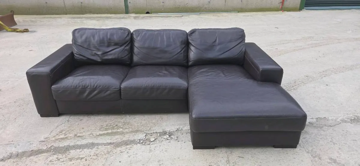 Corner Sofa ( real leather) - Image 2