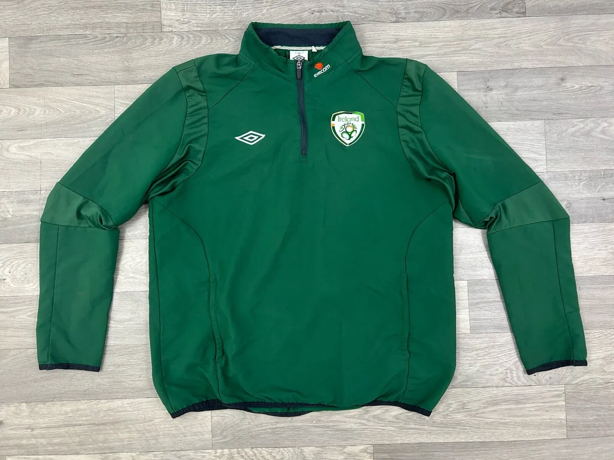 Vintage 00s Umbro Ireland Half Zip Jacket Top - Image 1