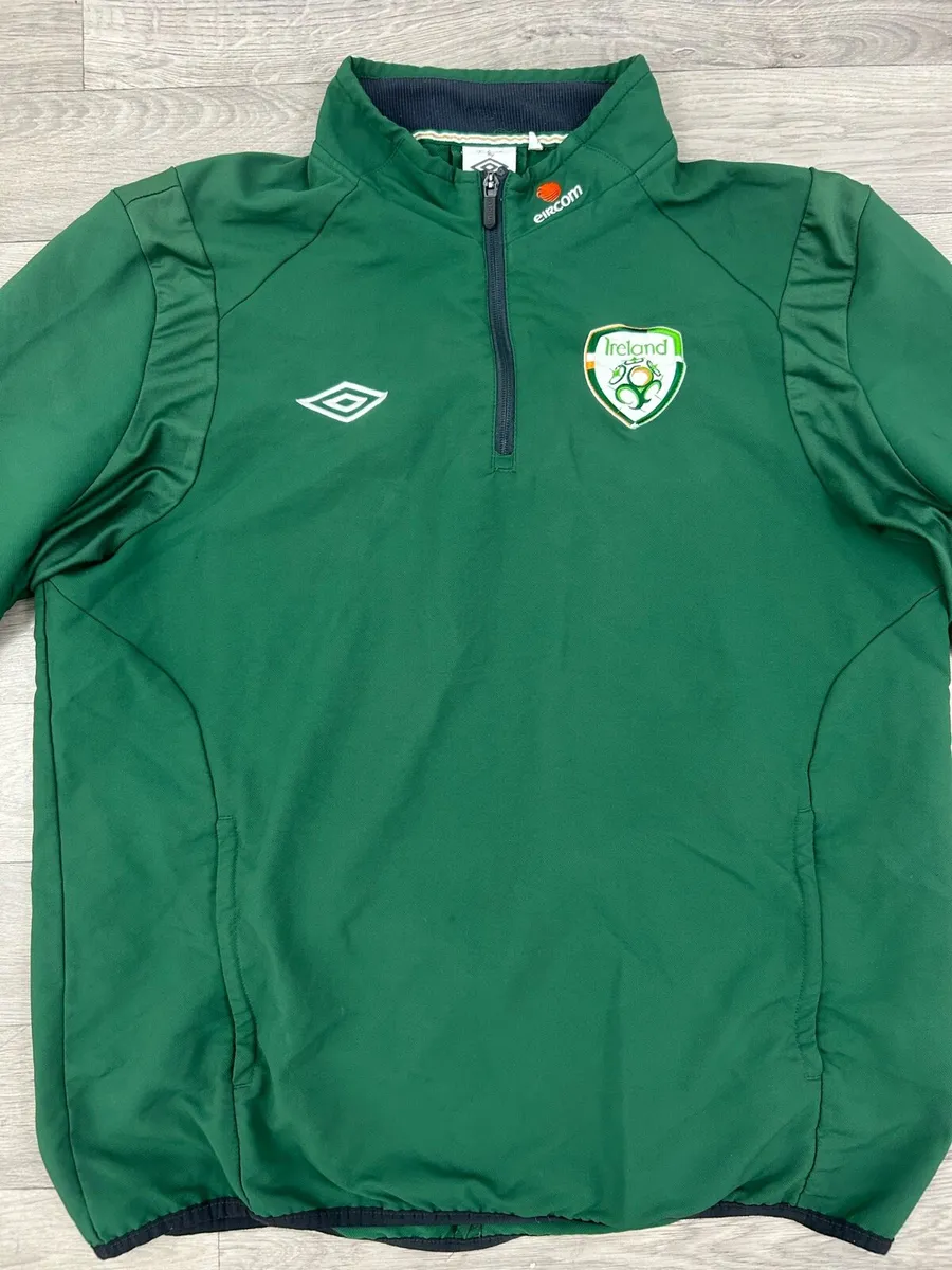Vintage 00s Umbro Ireland Half Zip Jacket Top - Image 2