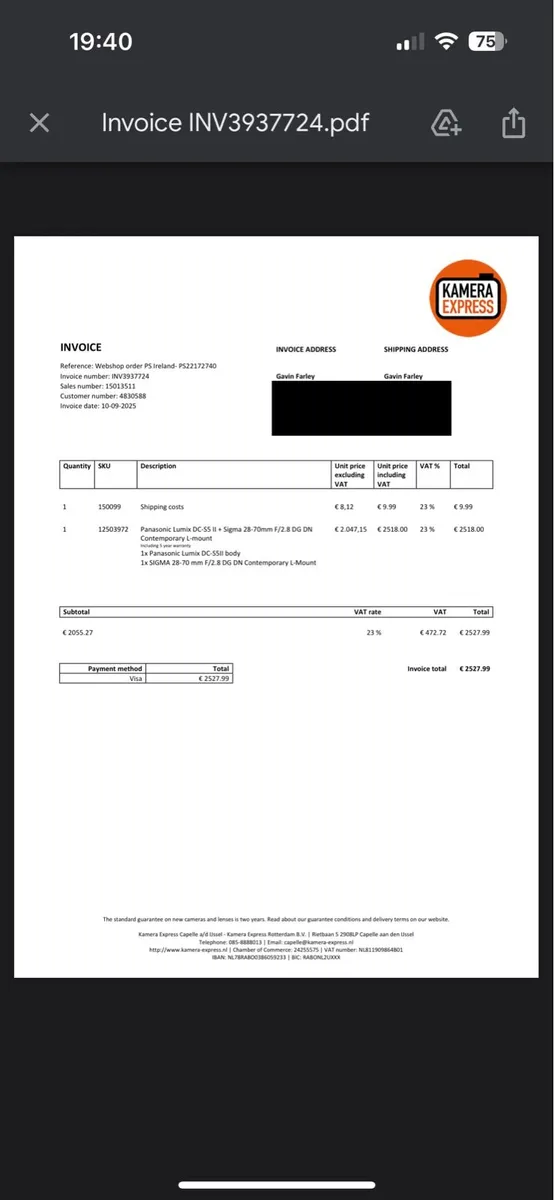 Panasonic Lumix S5ii & Sigma 28-70 t2.8 Lens