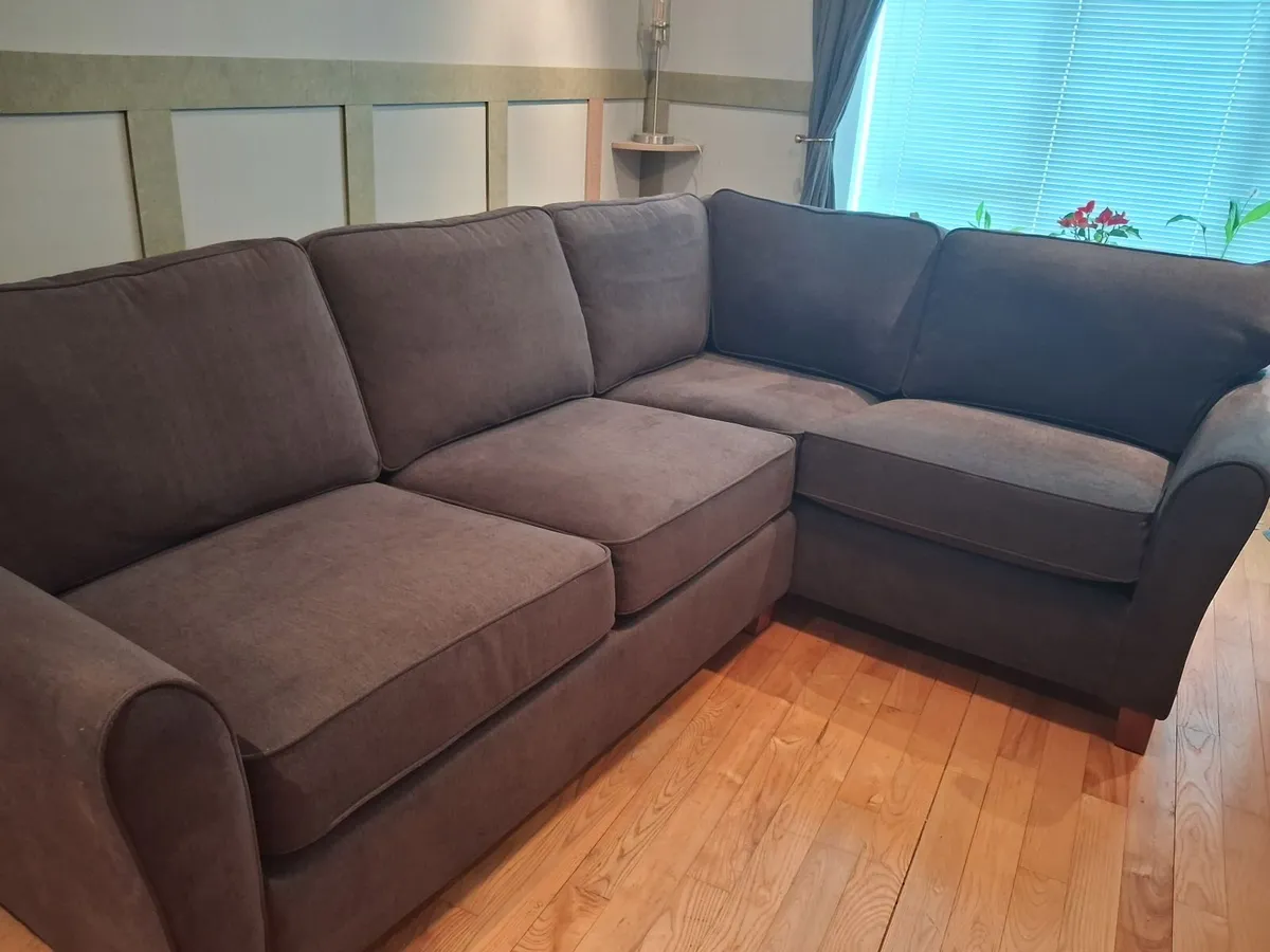 Charcoal grey left hand corner sofa - Image 2