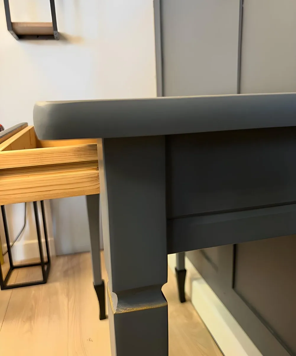 Black & Gold Dragonfly Console Table with Drawer - Image 2