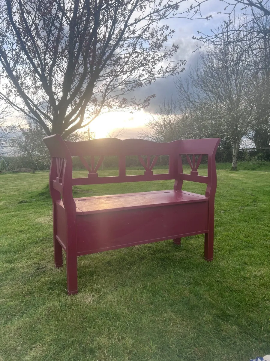 Painted Wooden Storage Bench - Kildare - Image 1
