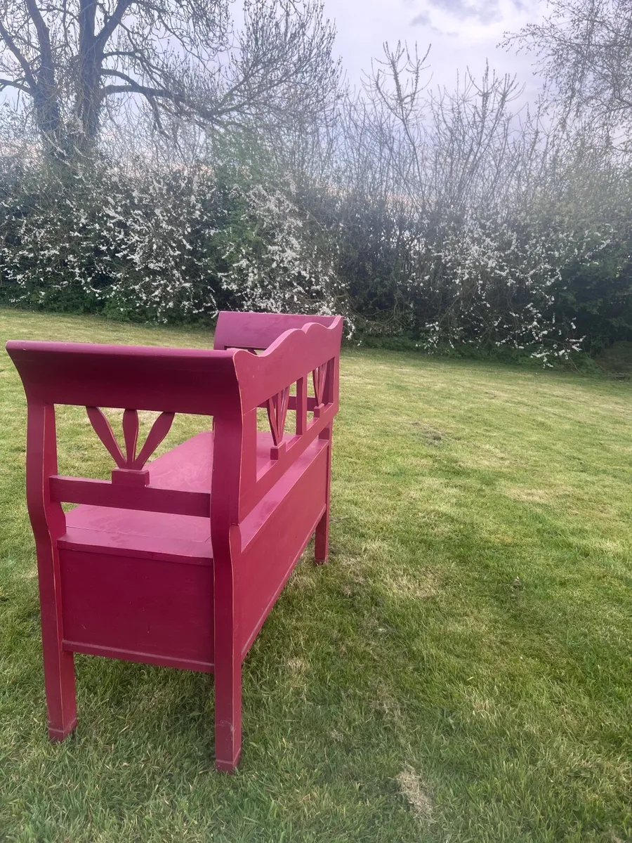 Painted Wooden Storage Bench - Kildare - Image 4