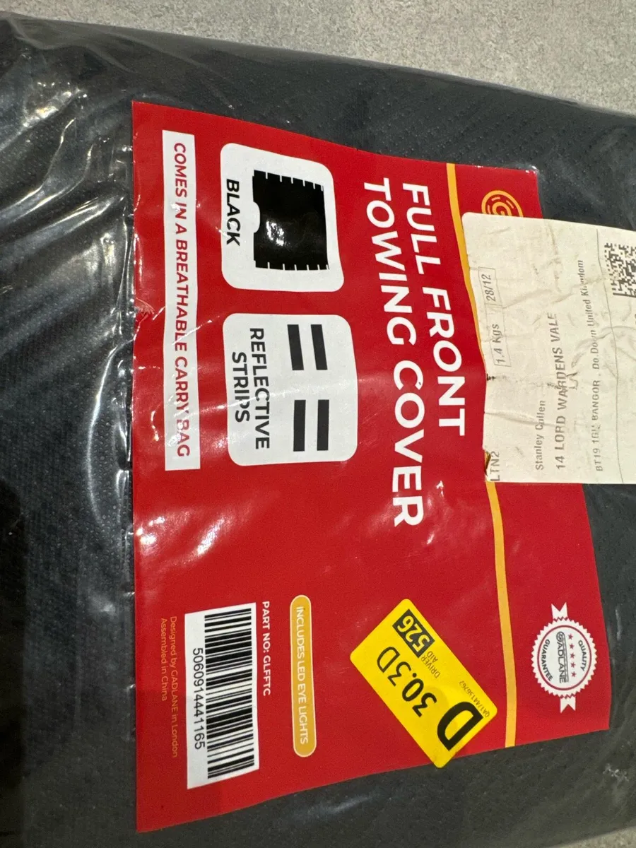 Universal Front Caravan Towing Cover LED Lights - Image 3