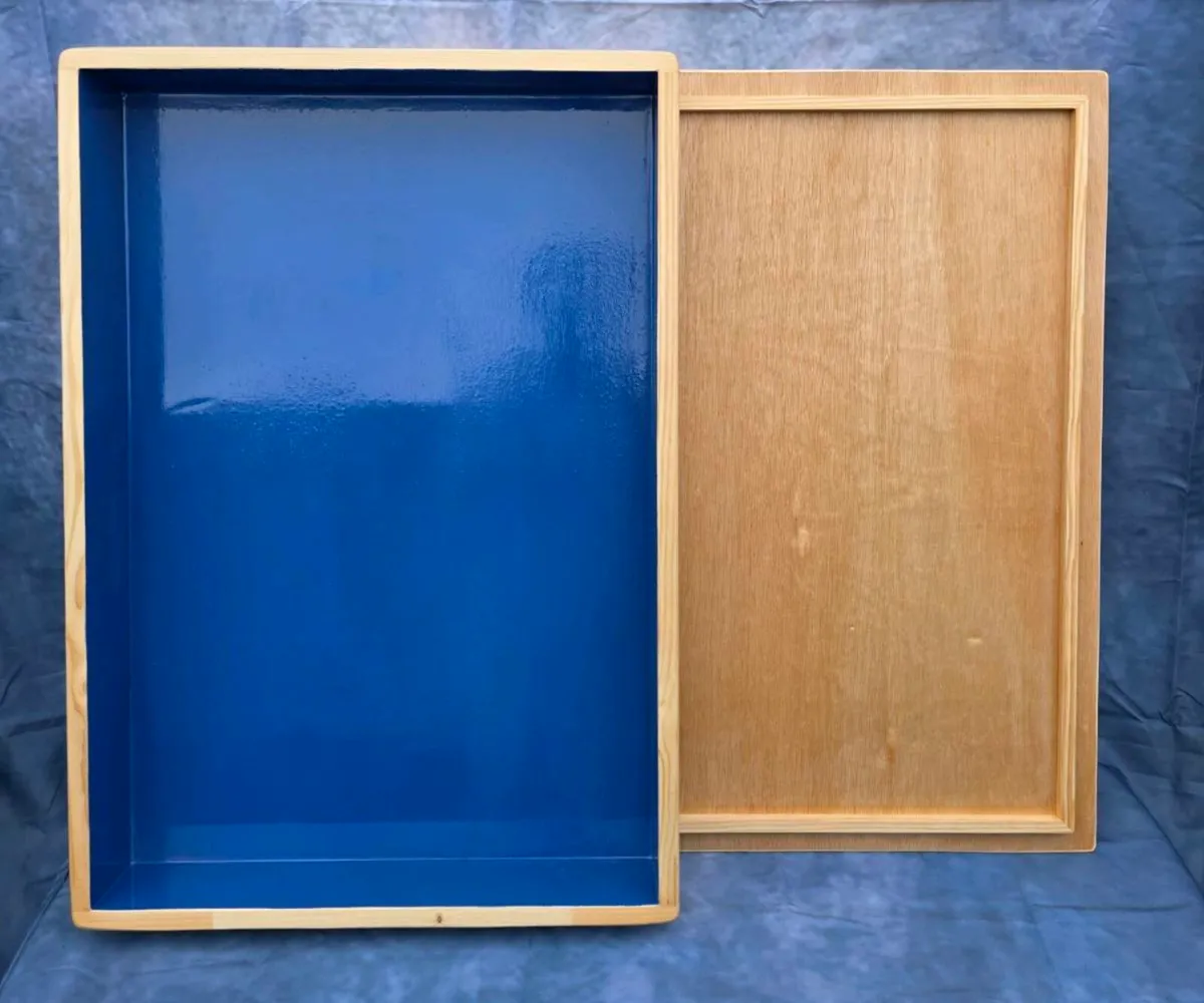 Theraupetic wooden tray with lid - Image 1