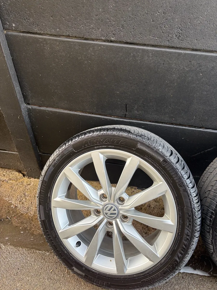 VW MK7 alloys+tyres - Image 1