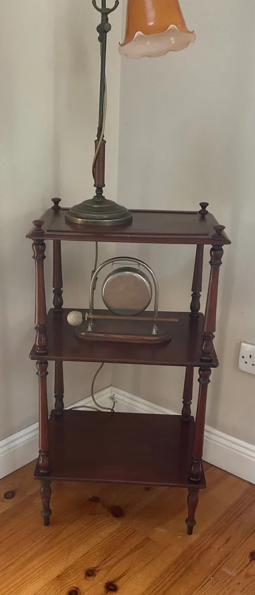 Antique 19th century mahogany whatnot - Image 2