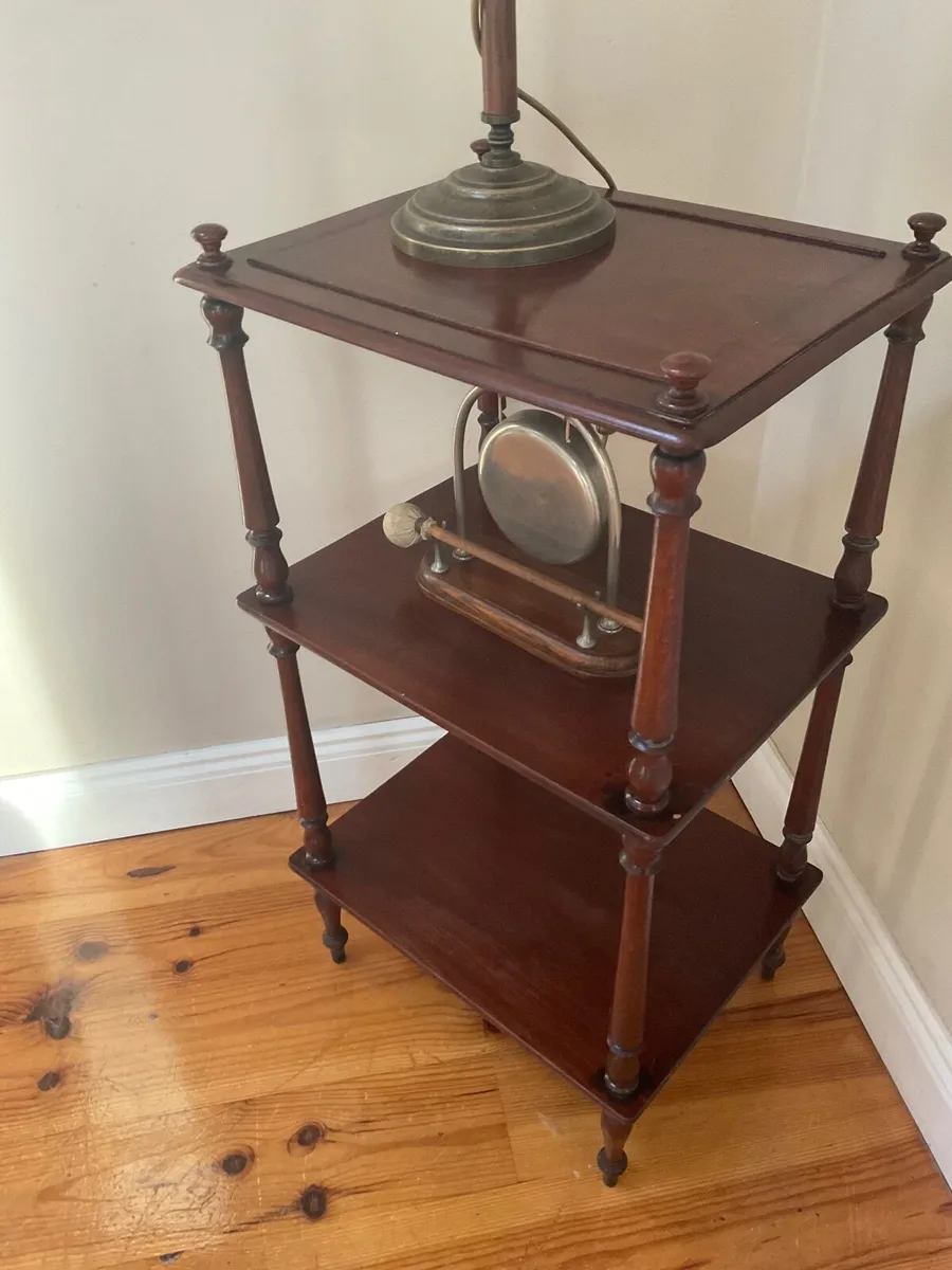 Antique 19th century mahogany whatnot - Image 3