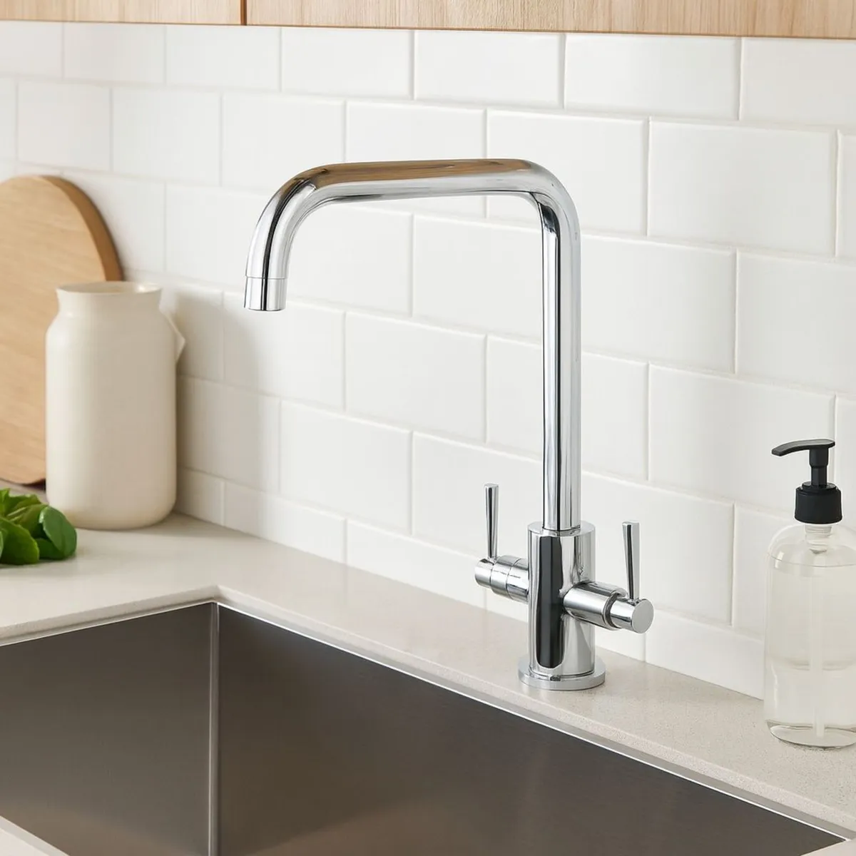 Walton Chrome Mono Kitchen Sink Mixer Tap - Image 1