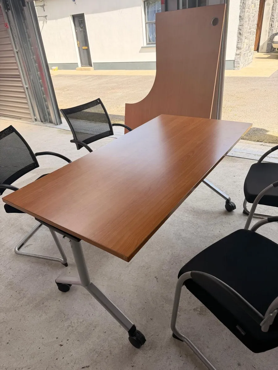 Office Table & 4 Chairs - Image 2