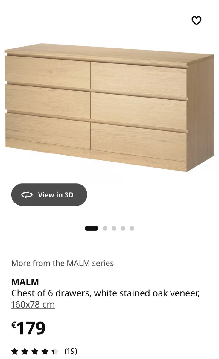 Chest of drawers Ikea MALM - Image 2