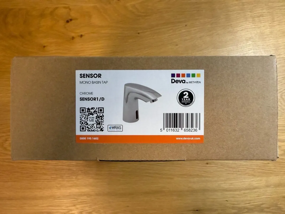 Chrome Infrared Sensor Mono Basin Tap | Automatic - Image 2