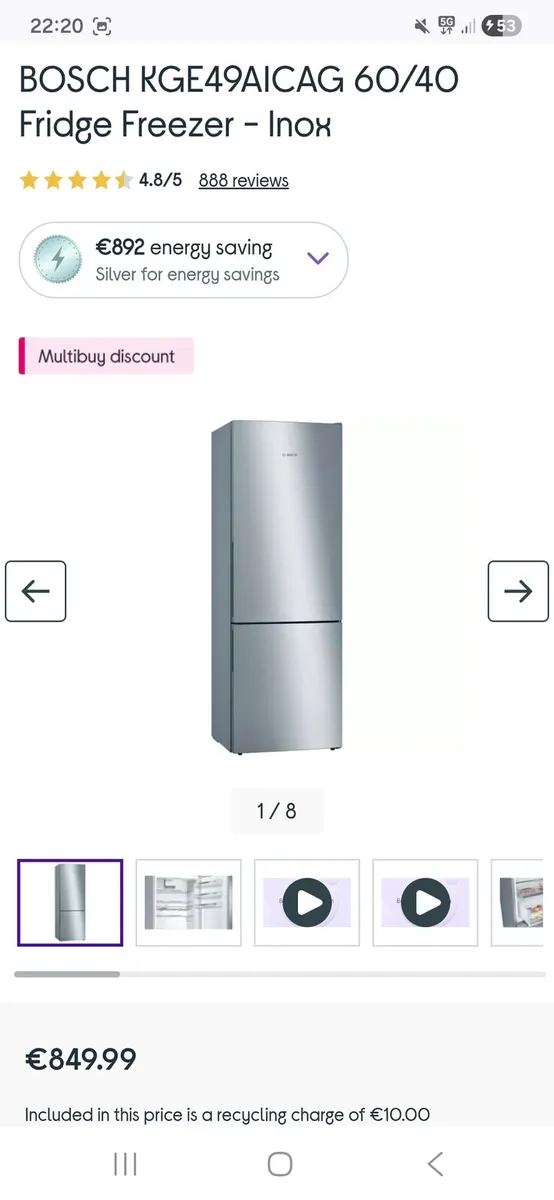 BOSCH Fridge Freezer - Image 2