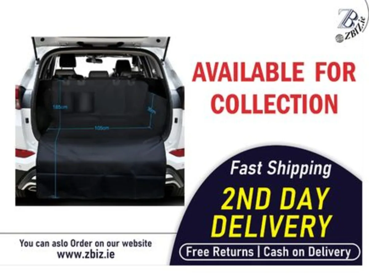 Dog Back Seat Cover Durable Washable Pet Mat - Image 1