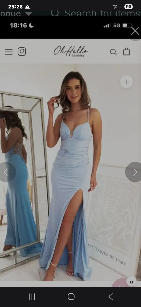 Debs dress powder blue shimmering - Image 2