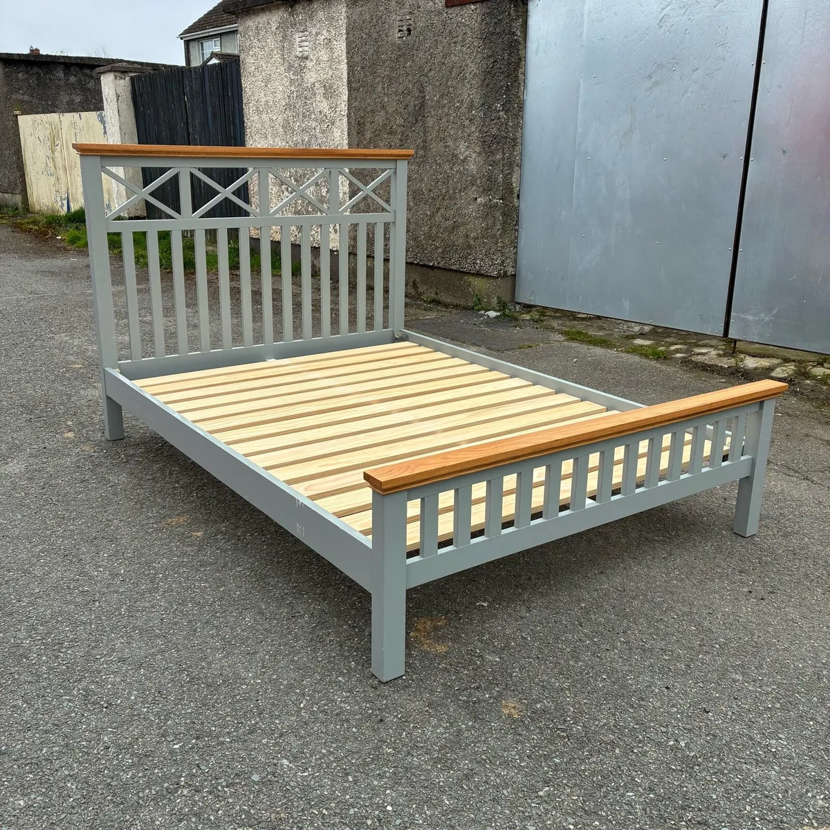 Grey Double bed Frame - Image 1