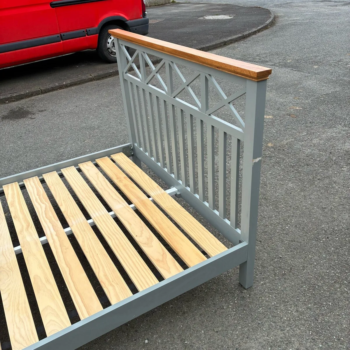Grey Double bed Frame - Image 2