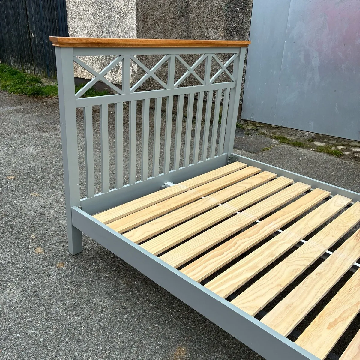 Grey Double bed Frame - Image 3