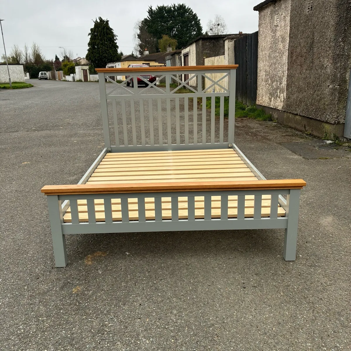 Grey Double bed Frame - Image 4