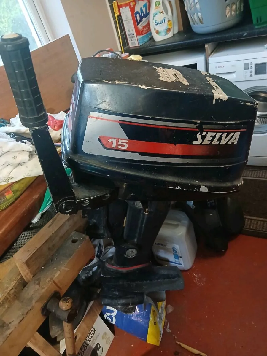 15hp Longshaft Selva 2-stroke outboard - Image 1