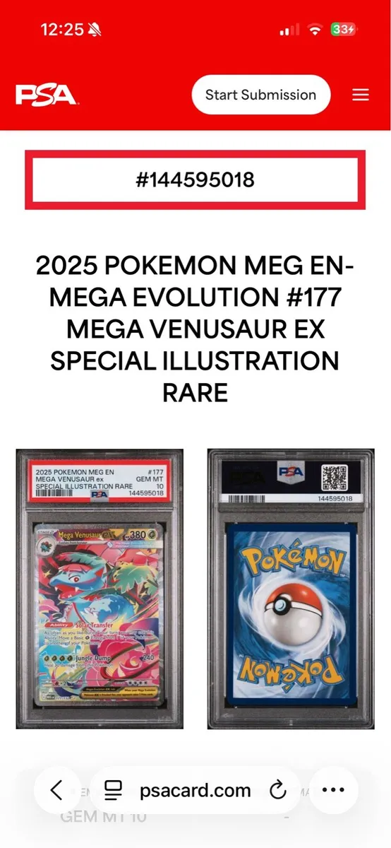 🔥PSA 10 Mega Venusaur ex illustrator rare🔥 - Image 2