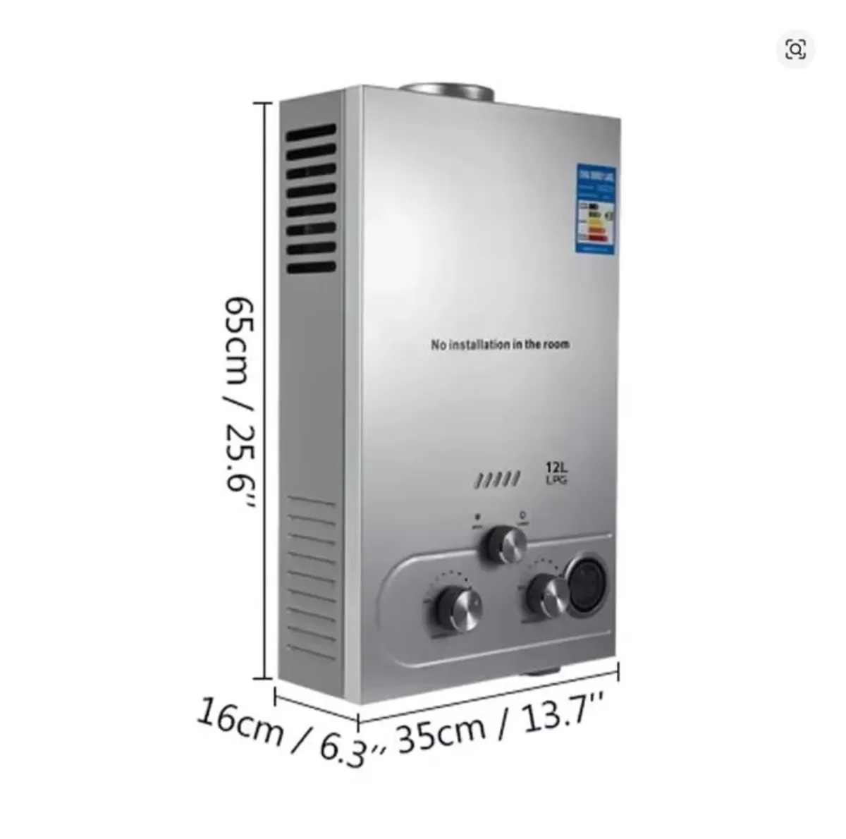 LPG Water Heater 12L - Image 1