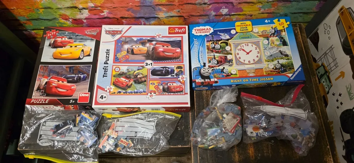 10 x Cars and Thomas & Friends puzzle - Image 1
