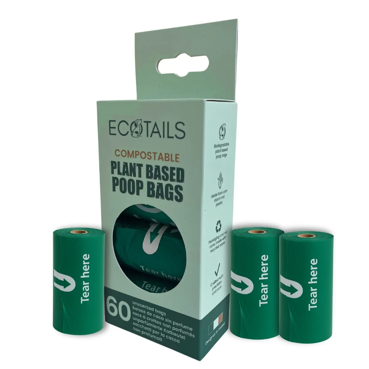 Ecotails Dog Poo Bags Strong, Leakproof & Large - Image 2
