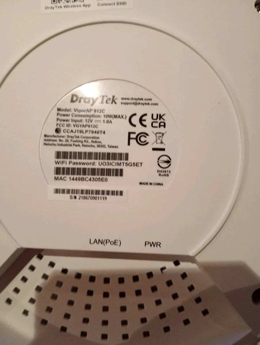 DrayTek VigorAP 912C Wireless Access Point - Image 3