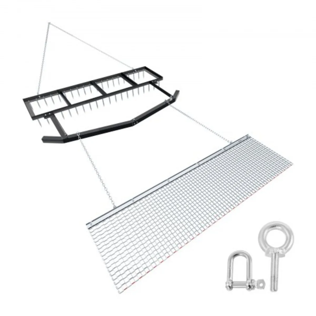 Drag Harrow, 6 ft Tow-Behind Driveway Grader with - Image 1